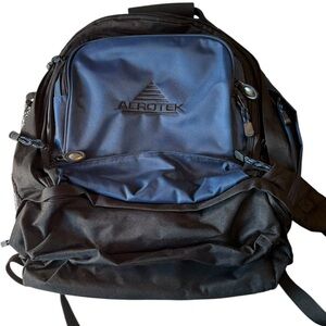 Aerotek Black and Blue Men's High End Backpack MINTY